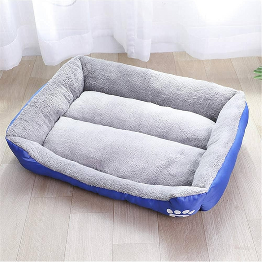 2 Piece Pet Plush Cushion Bed Set