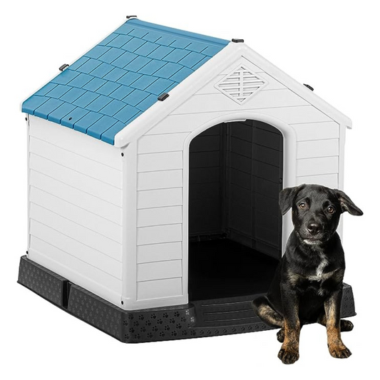 Indoor Outdoor Plastic Waterproof Dog House Kennel - M