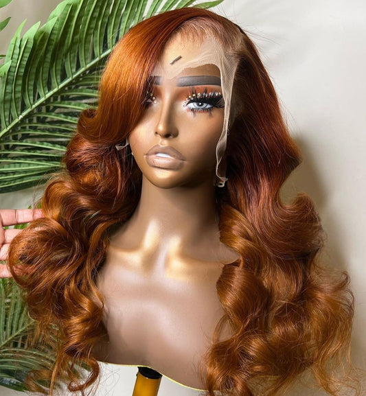 BAMBI GINGER - Brazilian Body Wave Lace Front Wig 24"